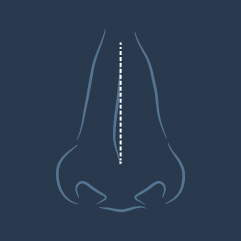 A misaligned or crooked nose